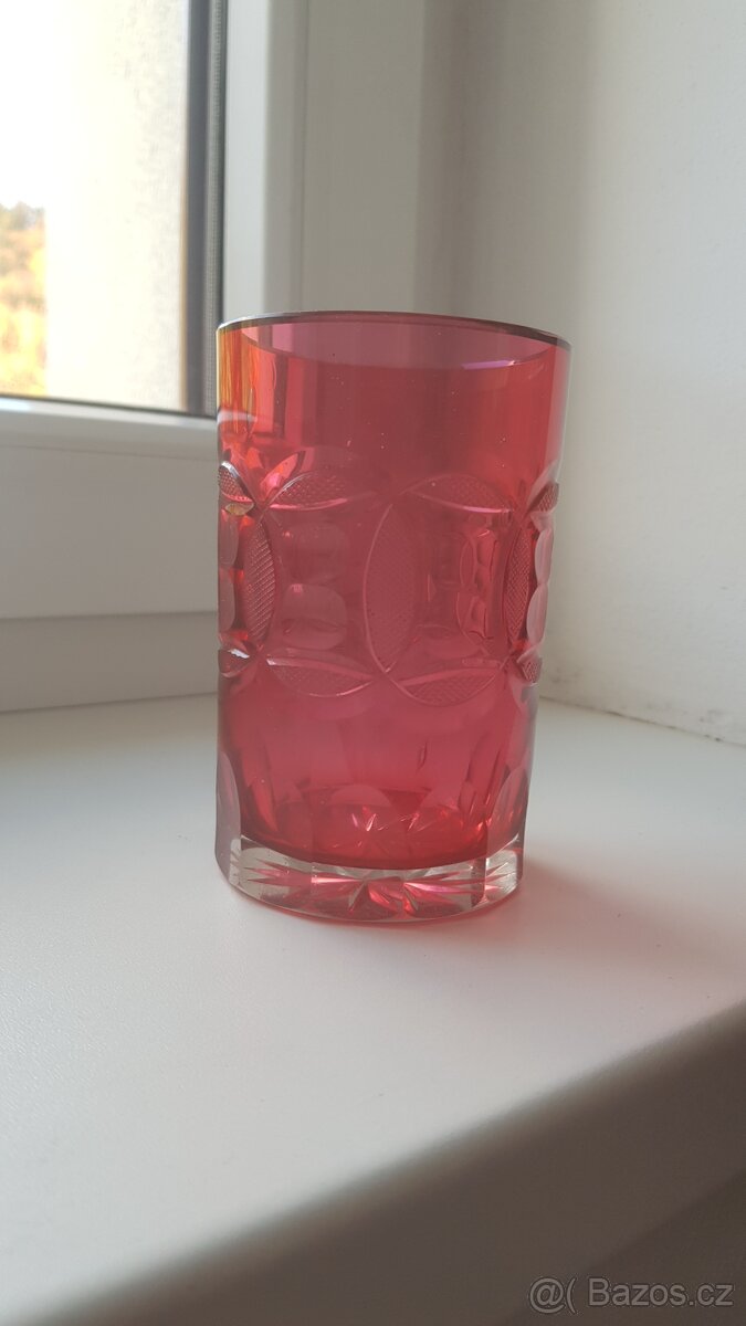 starožitná sklenice - Biedermeier - 3