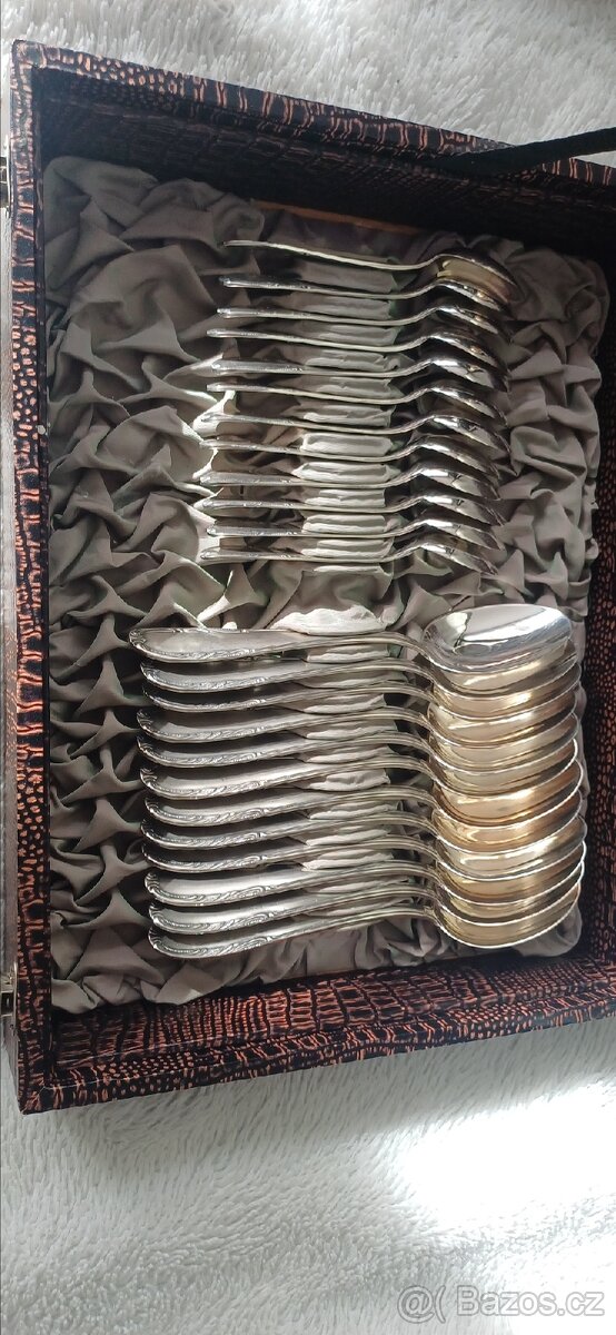Postříbřená sada příborů 48 kusů - 3
