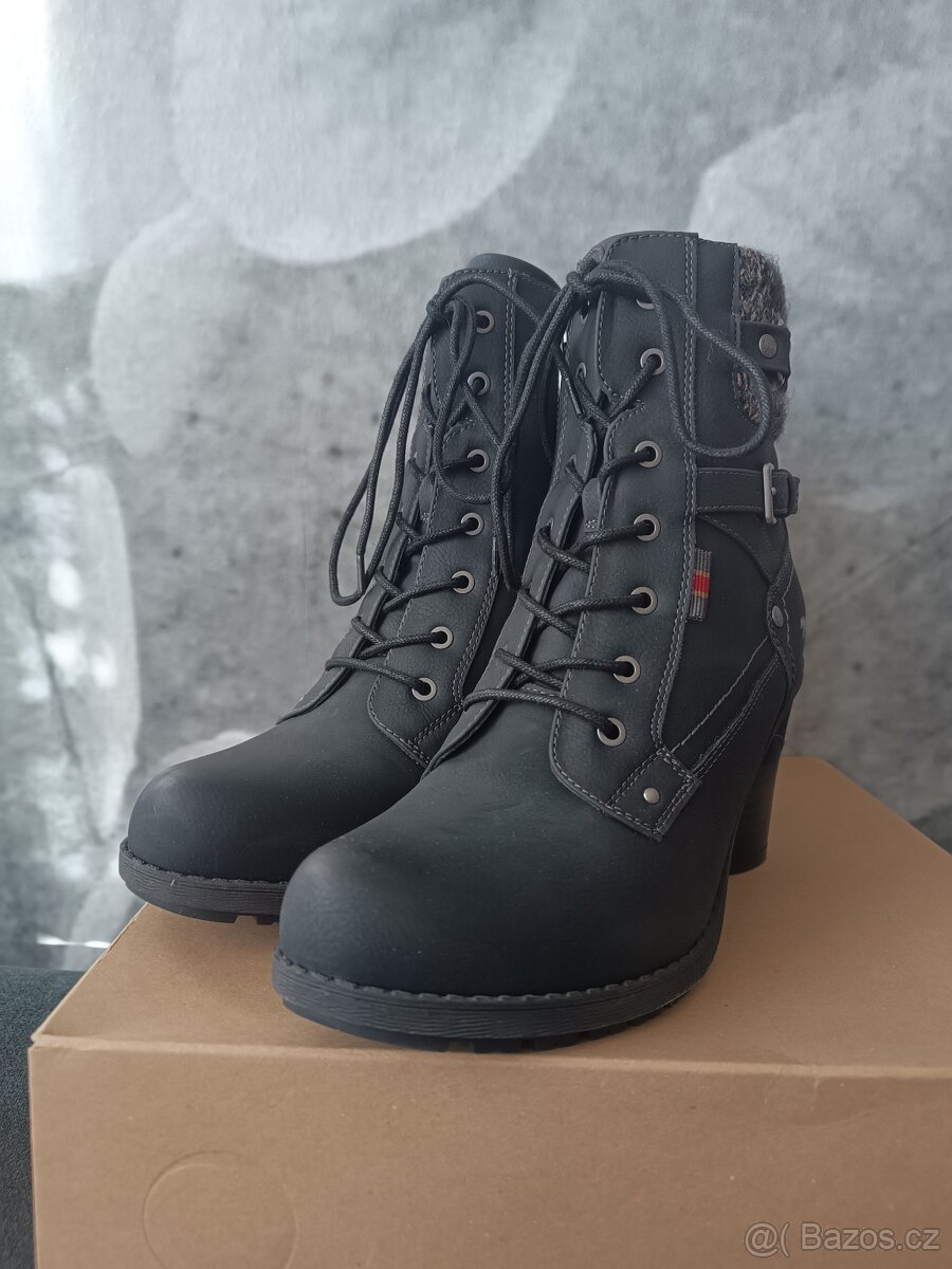 Kotníkové boty Mustang vel.40 - 3