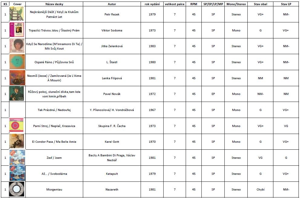Celá sbírka LP desek velikosti "7" - 3