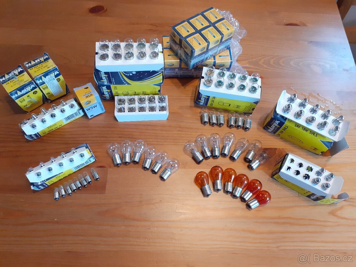 Žárovky 24V H7, H4, R5W, R10W, PY21W, P21W, W5W, T4W, C5W,.. - 3