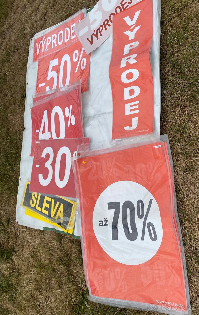 Slevy, cedule, reklamní cedule, slevové cedule, výprodej - 3