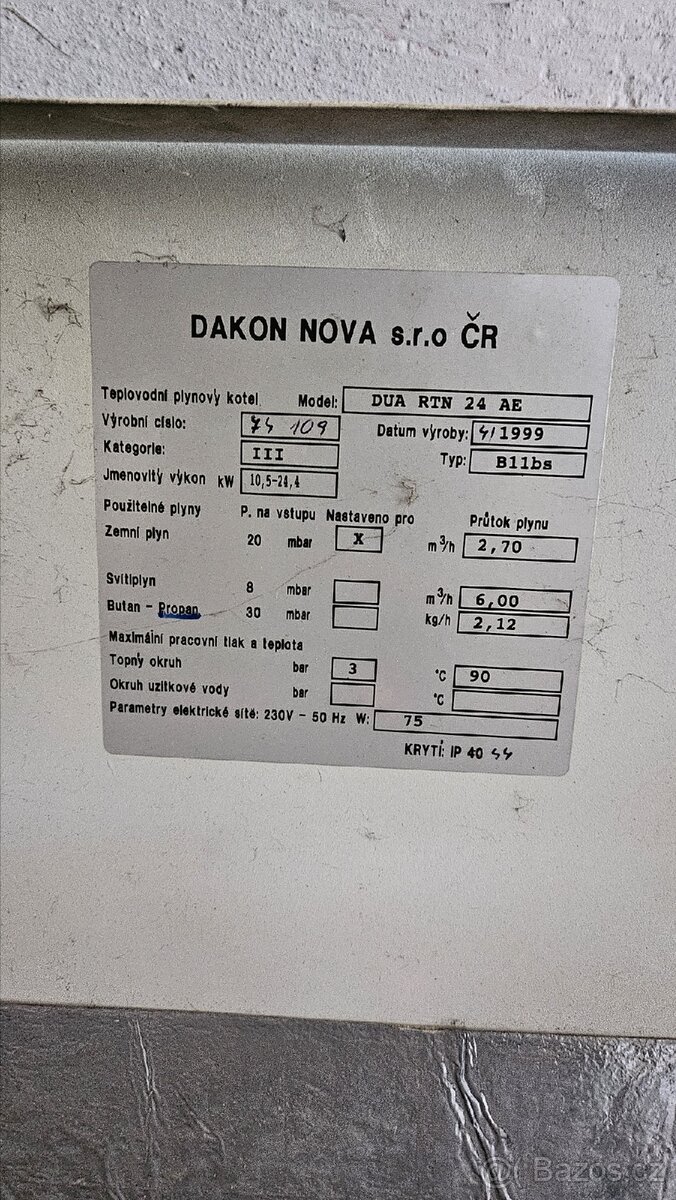 Plynový kotel Dakon - 3