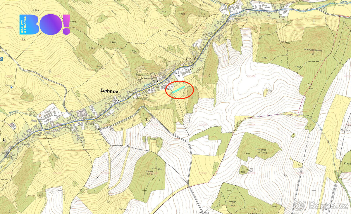 Prodej louky, 2823 m², Lichnov u Bruntálu - 3