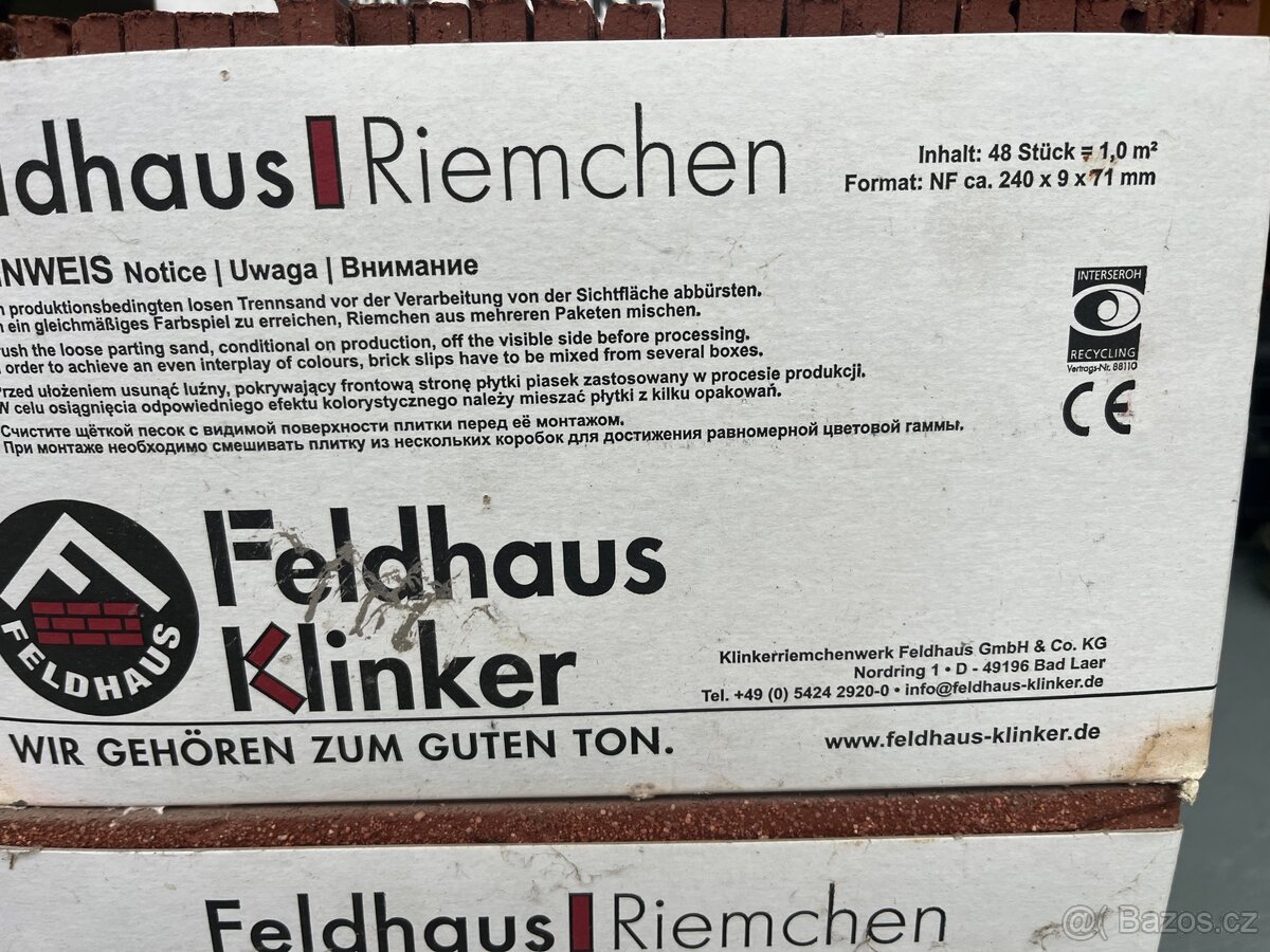 Klínker pásky Feldhaus Klinker 240x9x71mm NOVÉ - 3