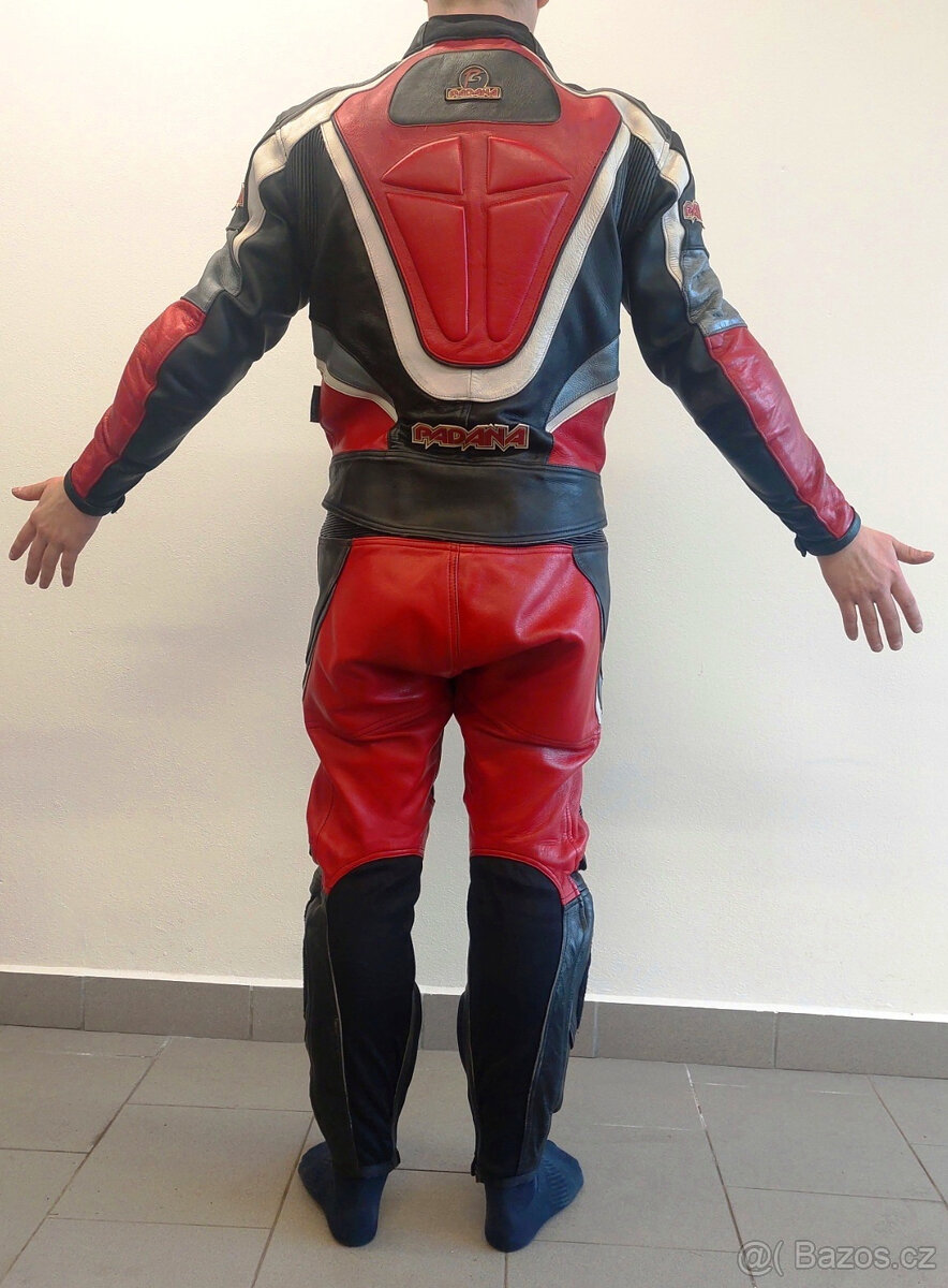 Dvoudílná kožená moto kombinéza Padana, vel. 48 - 3