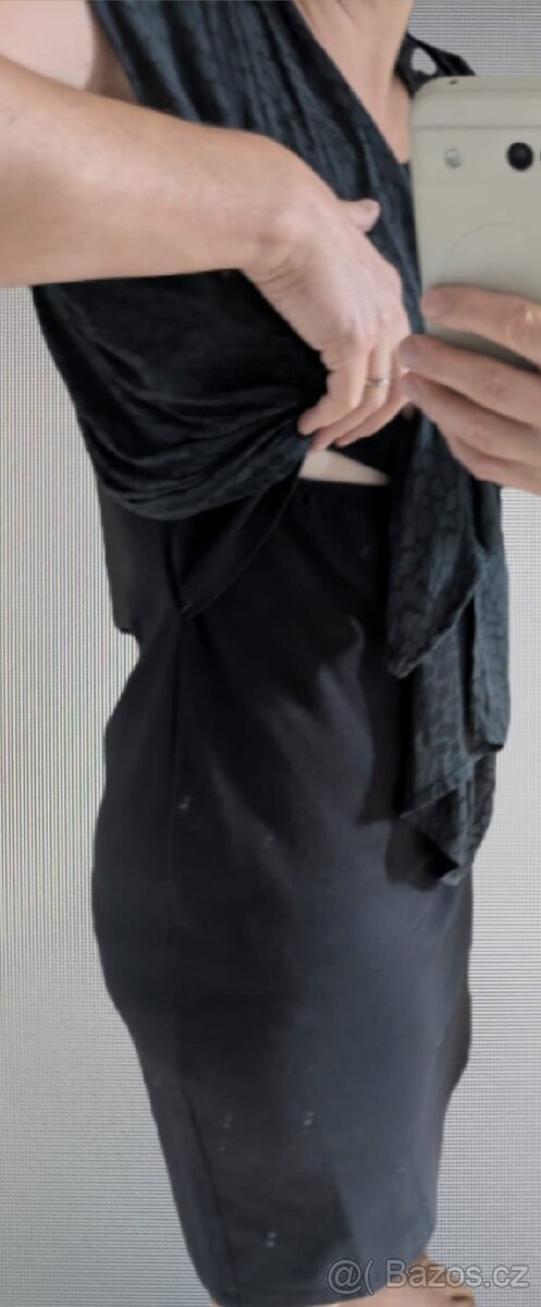 Těhotenské a kojicí šaty M - 3