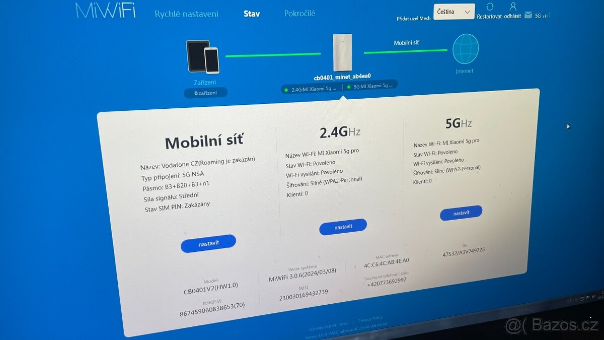 Xiaomi 5G CPE Pro modem , zánovní 07/2024 - 3