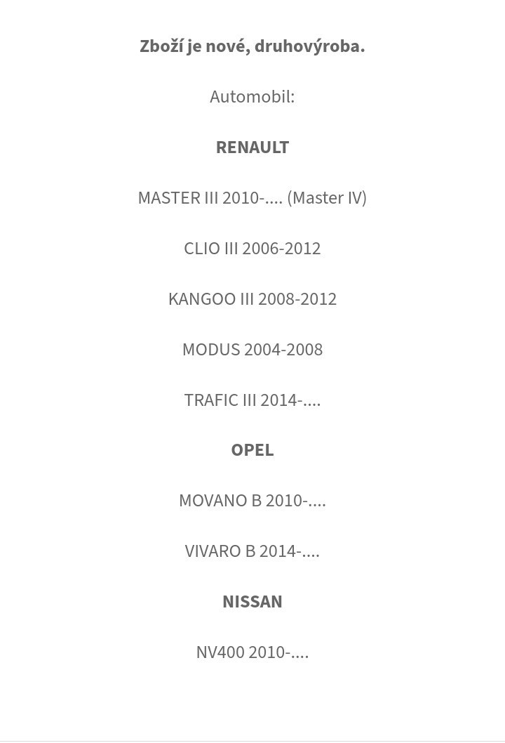 Spínací skřínka renault,opel,nissan apod. - 3