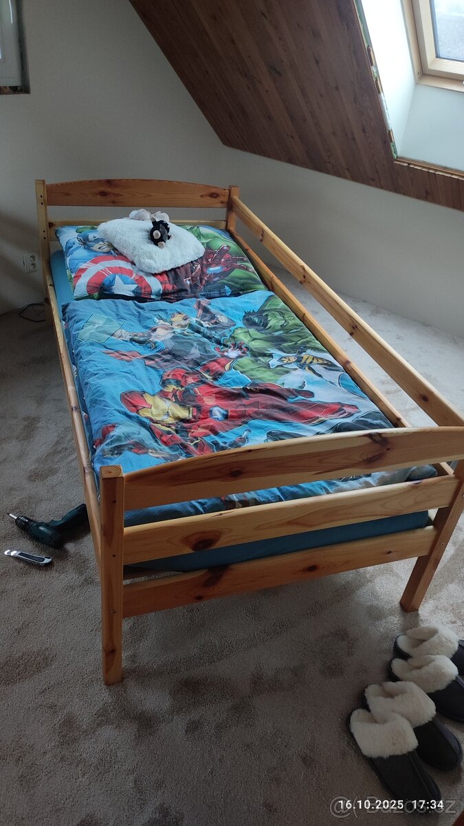 Postel 200x90 borovice - 3