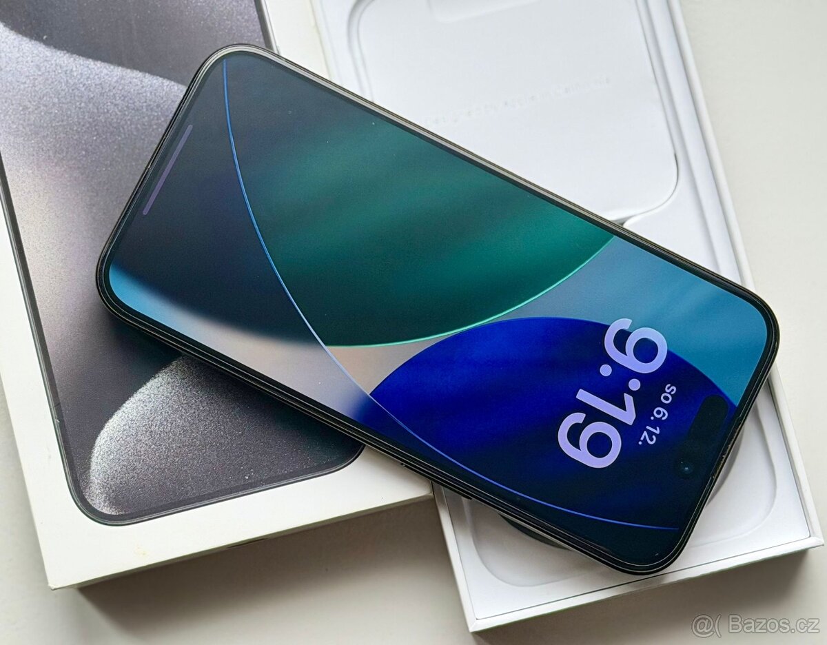 iPhone 15 Pro Black Titanium BATERIE 100% TOP - 3