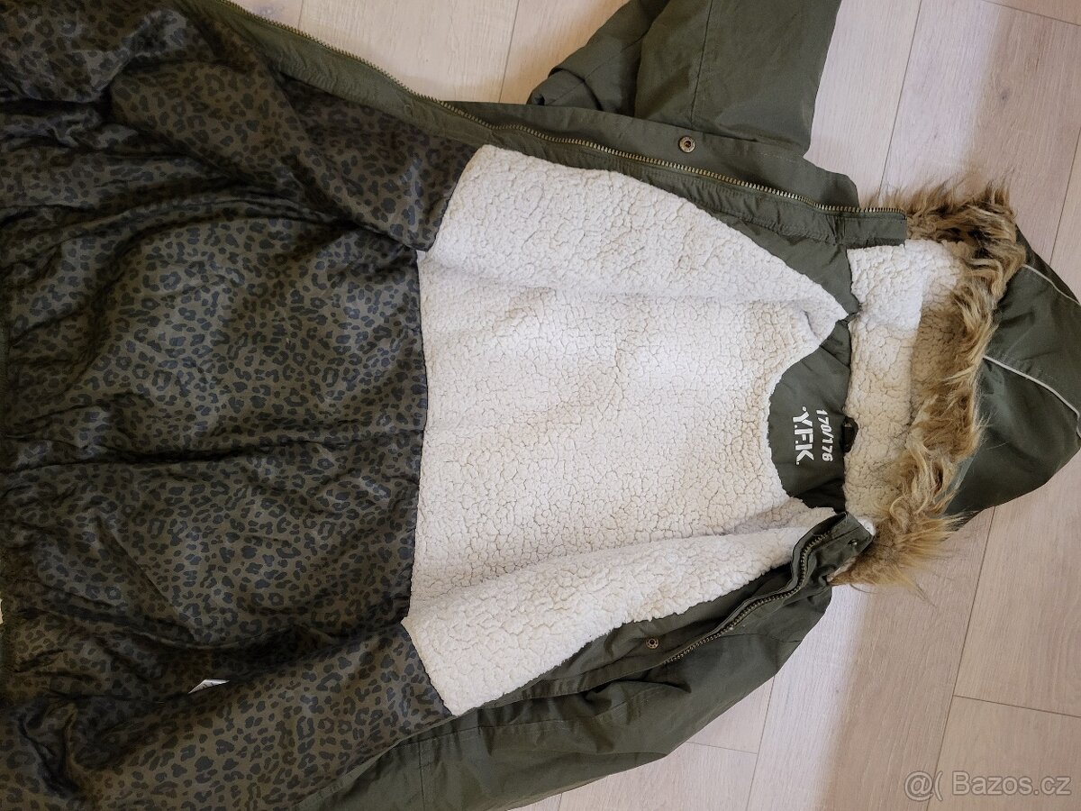 Bunda YFK přechodová, lehká zimní vel.170-176 - 3