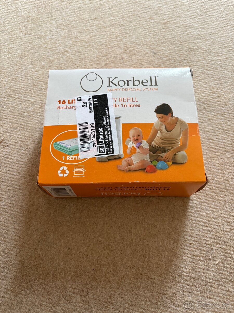 KORBELL Koš na pleny 16L + 1 balení sáčku - 3