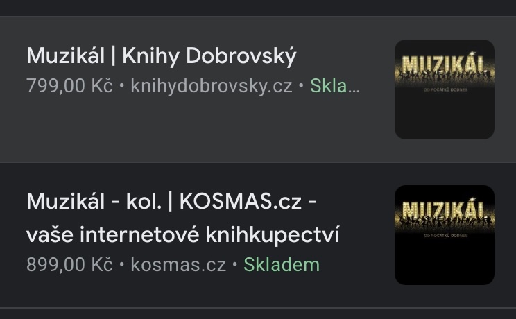 Prodám novou knihu Muzikál od počátků do dnes - 3