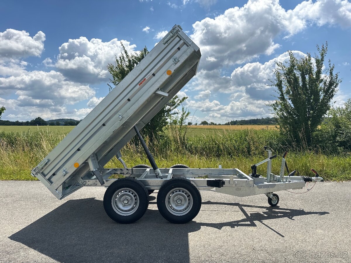 Přívěsný vozík hydraulický sklápěč KIPPER 257x148, 2700 kg - 3