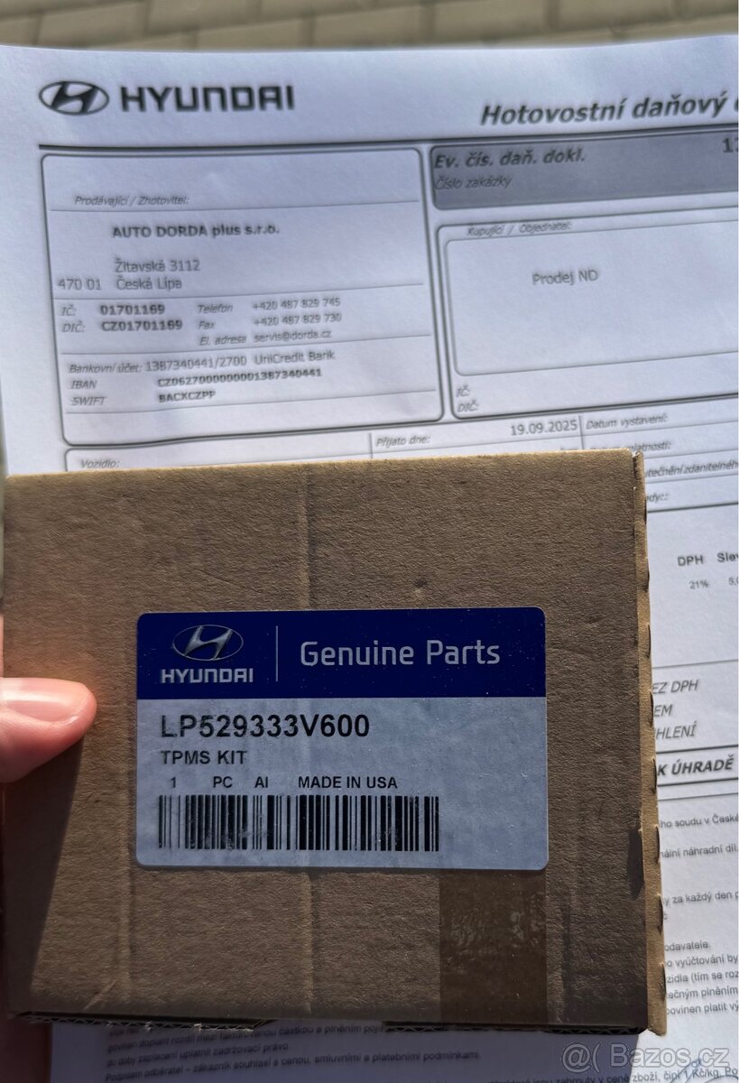 TPMS senzory tlaku pneu HYUNDAI - 3