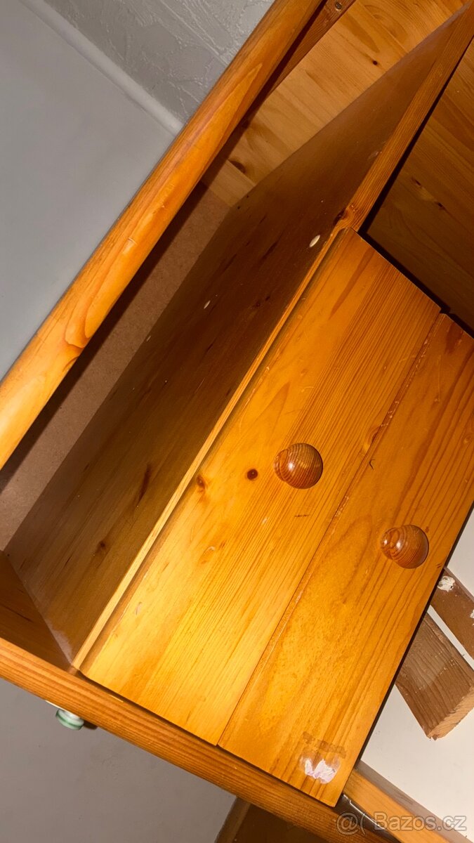 Psací stůl z masivu (borovice) – 153 x 60 cm - 3