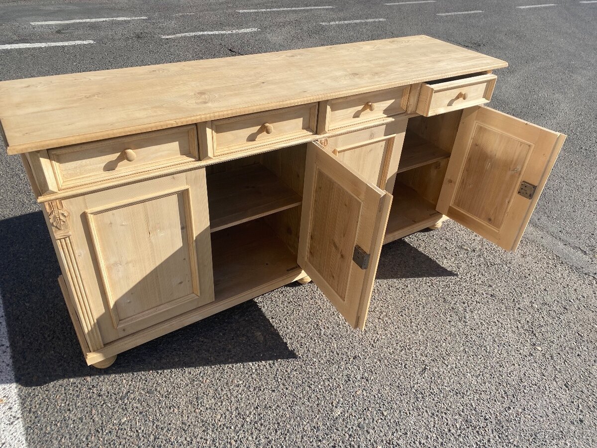 Starožitná komoda,příborník,spodek,kuchyně - 3