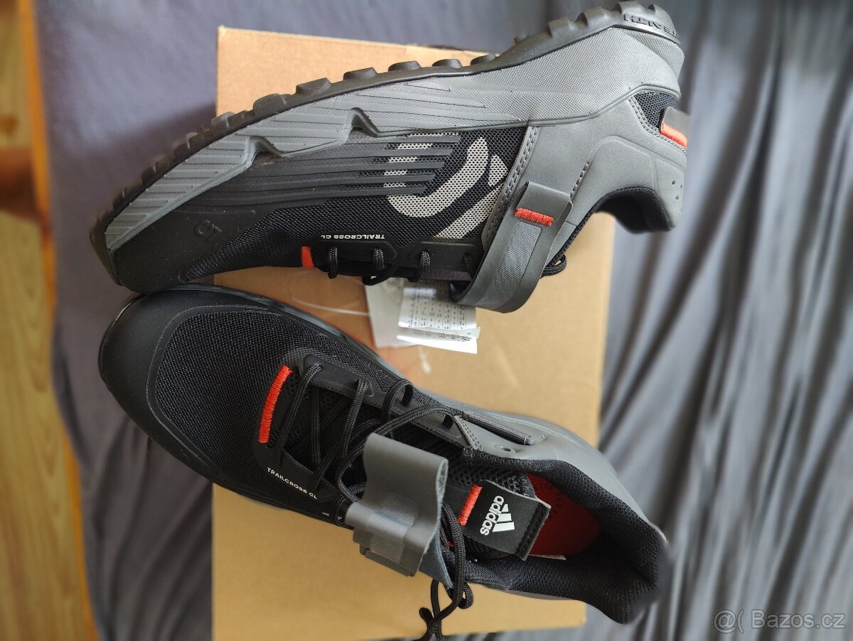 Boty TrailCross Clip-in - Black/Grey/Red - 3