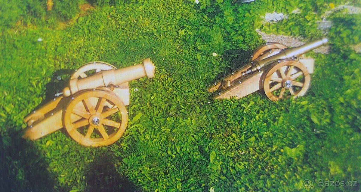 Dřevěné Šachy, děla, motorka. - 3