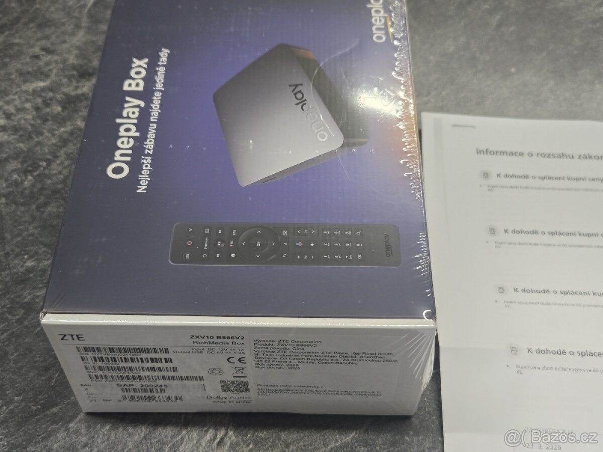 Set top box One Play o2 - 3