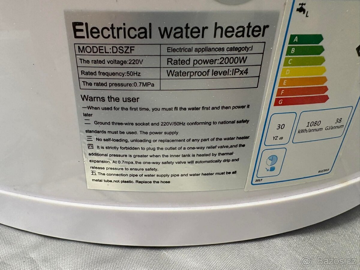 Elektrický bojler (829) - 3