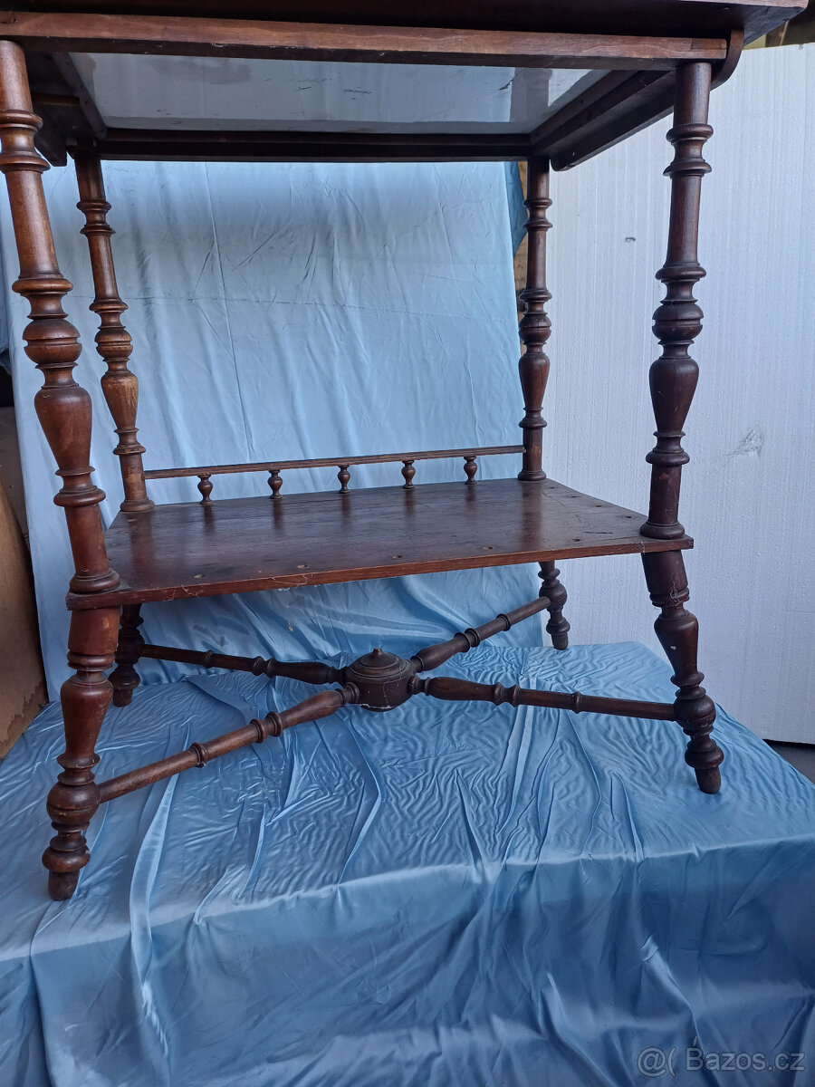 Starožitný servírovací stolek - 3