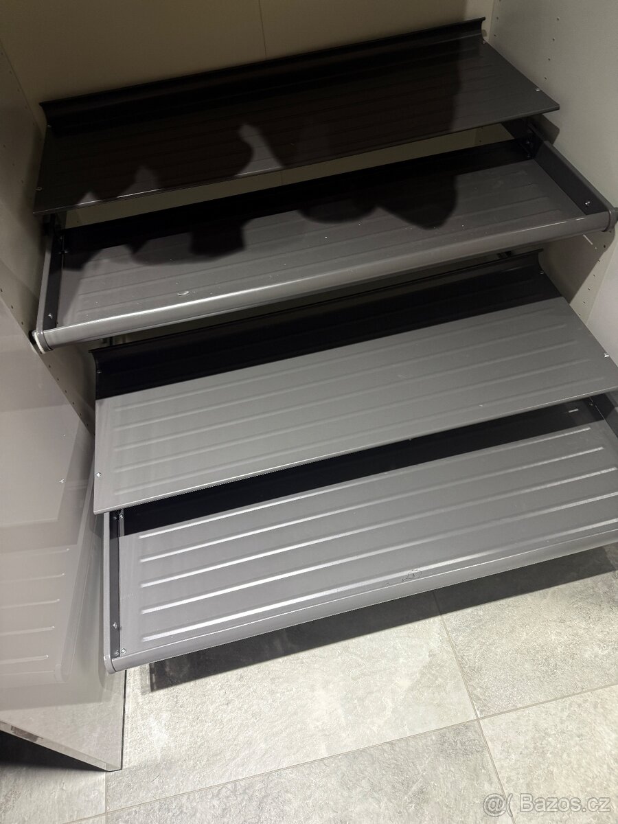 IKEA KOMPLEMENT Výsuvná police na boty, tmavě šedá, 100x58cm - 3