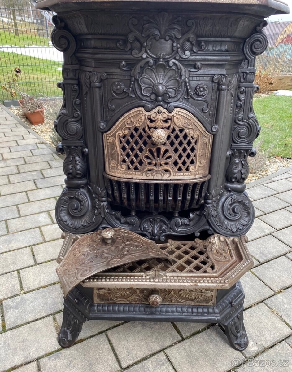 Zdobená litinová kamna Jotul 1910 - 3