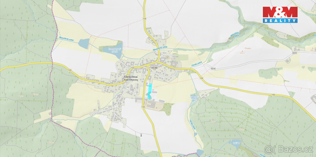 Prodej komerčního pozemku, 6003 m², Albrechtice nad Vltavou - 3