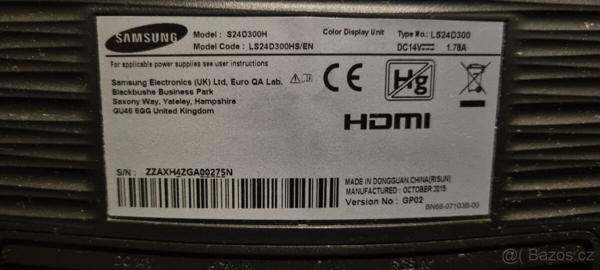 Samsung LS24D300HS 24" - 3