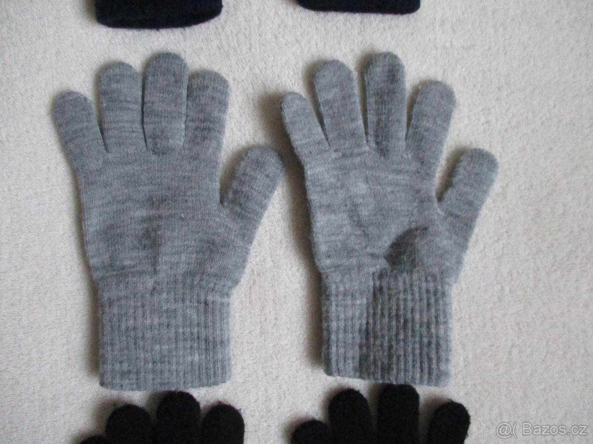 Dětské úpletové rukavice H&M set 3ks 8-14 let - 3