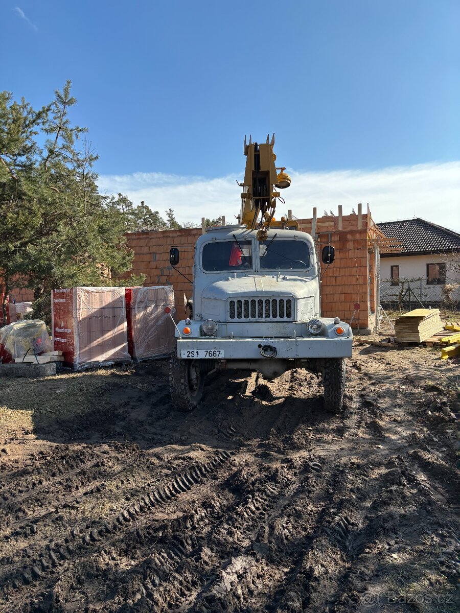 prodám autojeřáb Praga V3S AD 80 - 3