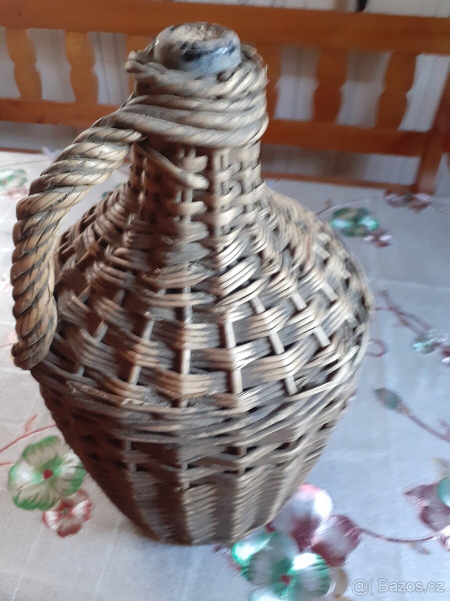 Starozitna velká nádoba měrka do pivovaru, demizon - 3