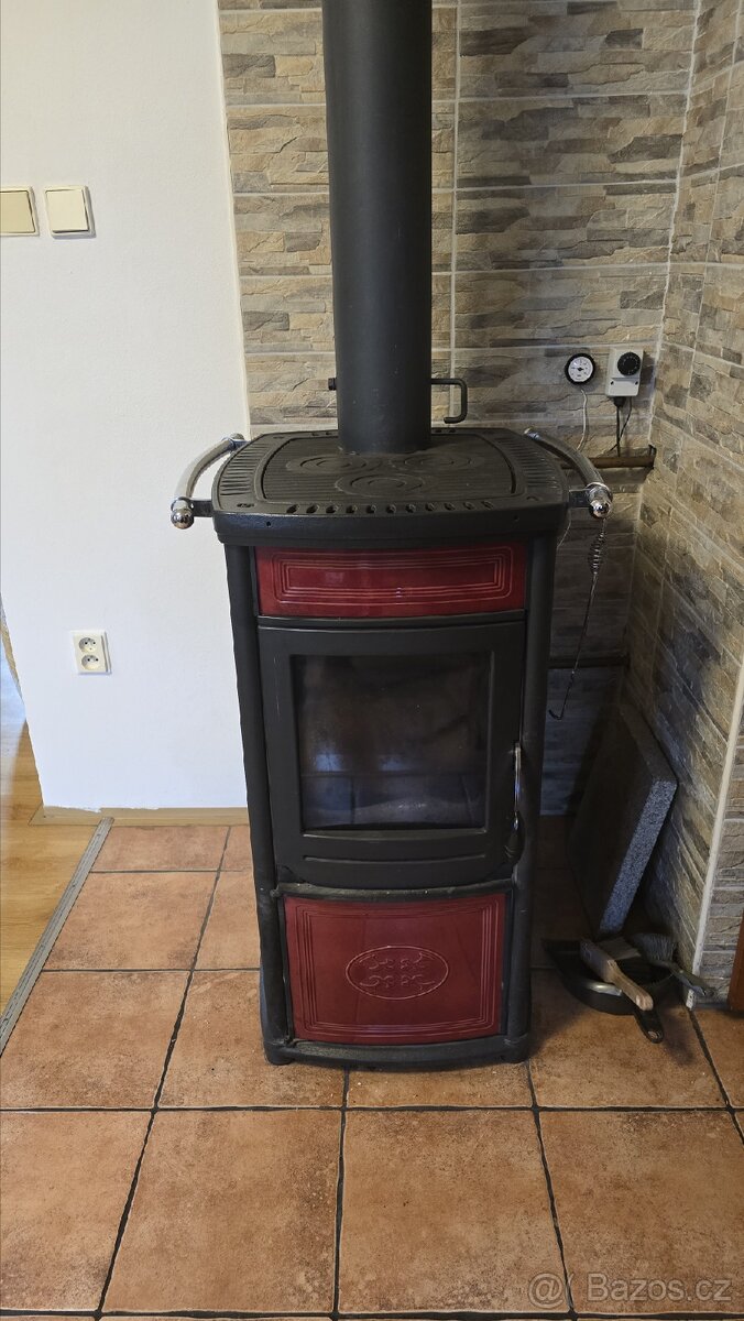 Prodám kamna s výměníkem na vodu Edilkamin Calidra - 3