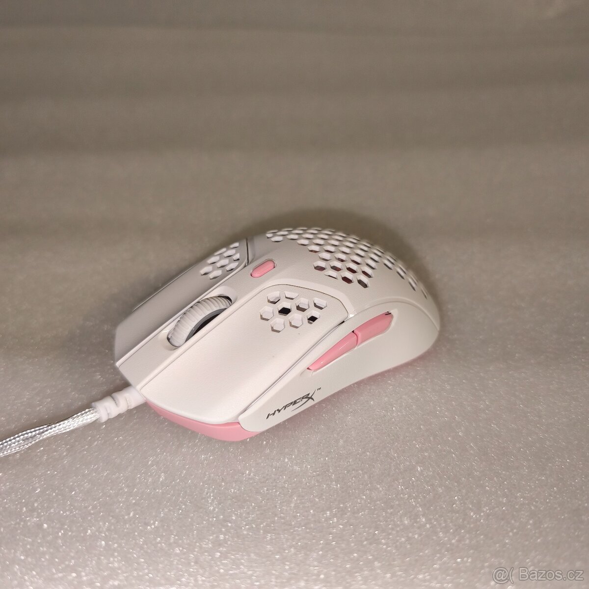 Ultralehká herní myš HyperX Pulsefire Haste bílá - 3