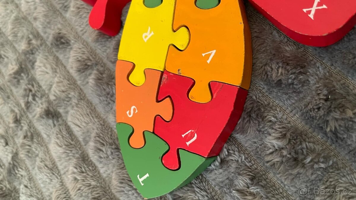 Vzdělávací puzzle dřevěné - motýl - 3
