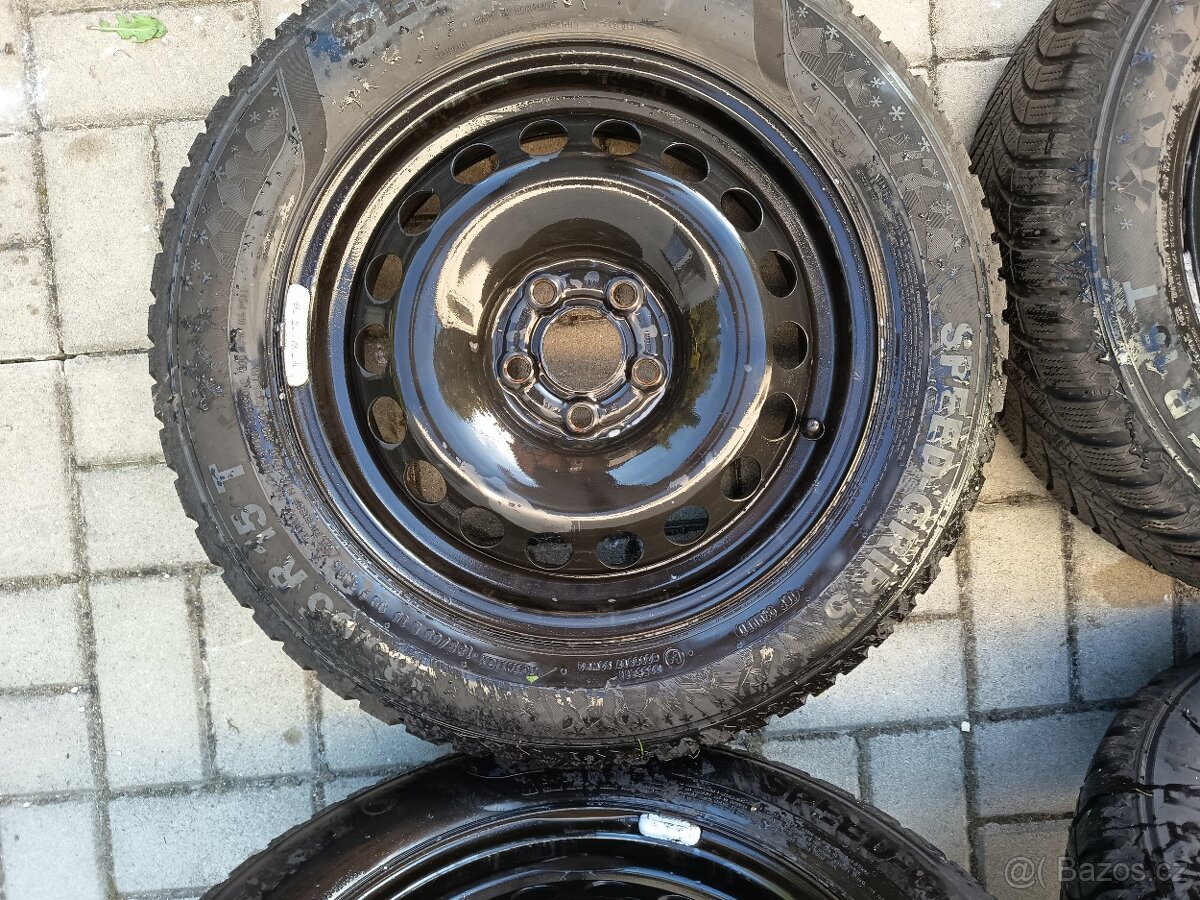 Fabia IV zimní kola 5×100 R15 – zánovní stav - 3