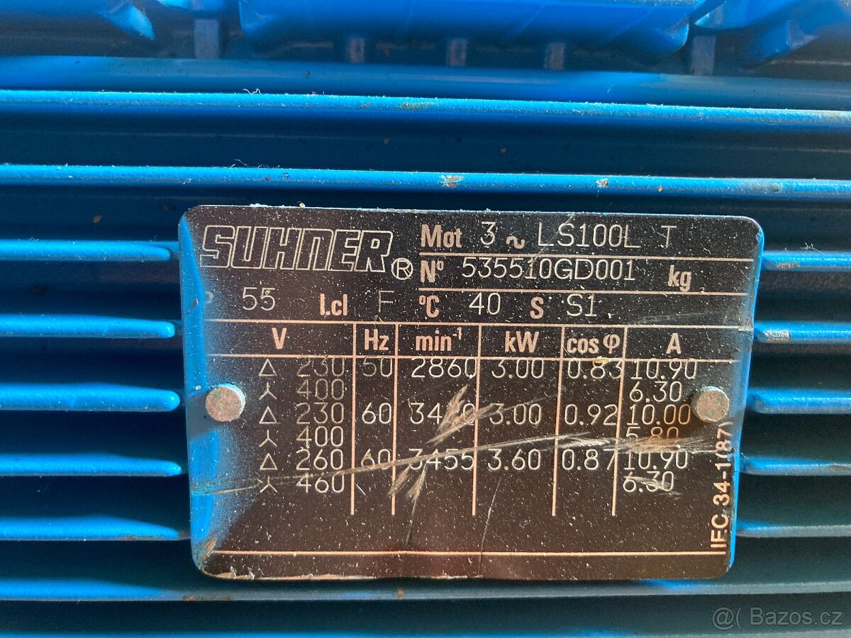 Elektromotor Suhner - přírubový LS100L - 3
