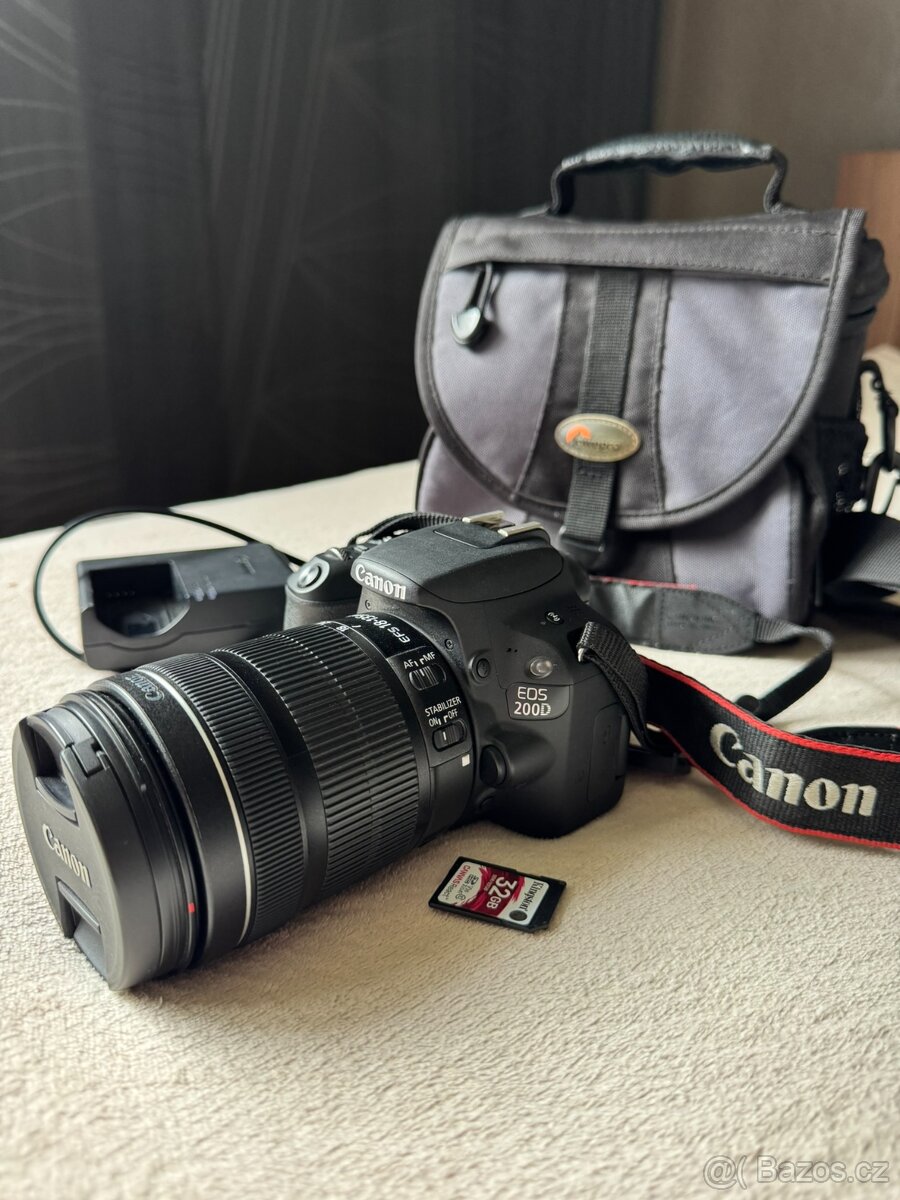 Canon EOS 200D+ objektiv 18-135 mm Image stabilizer+ brašna - 3