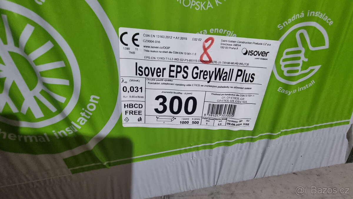 REZERVACE Prodam Isover Greywall Plus 300mm 24 ks 1000x500 - 3