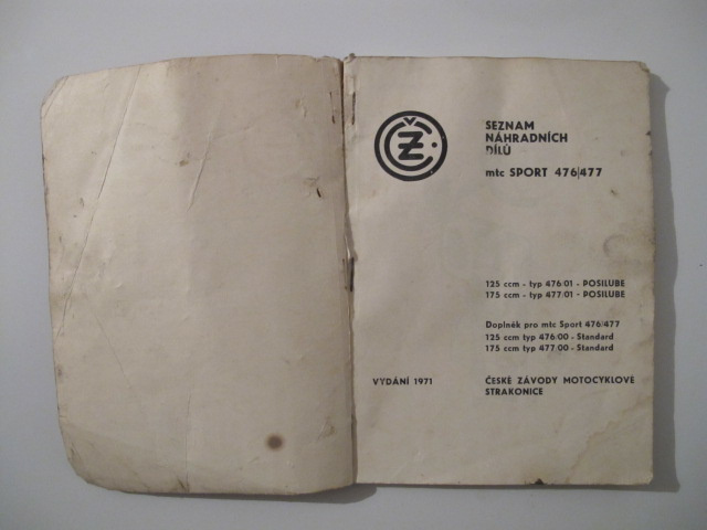 ČZ Sport 125,175 Seznam náhradních dílu - 3