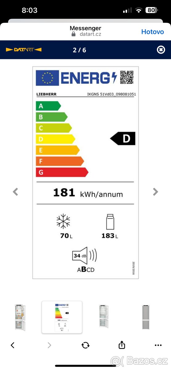 Šikovná a prostorná lednice s mrazákem - 3