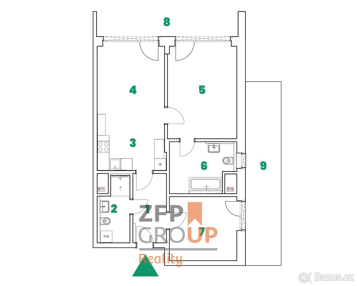 Prodej bytu 3+kk, 77 m², Byt 308, Green Mladá Boleslav, ul. - 3