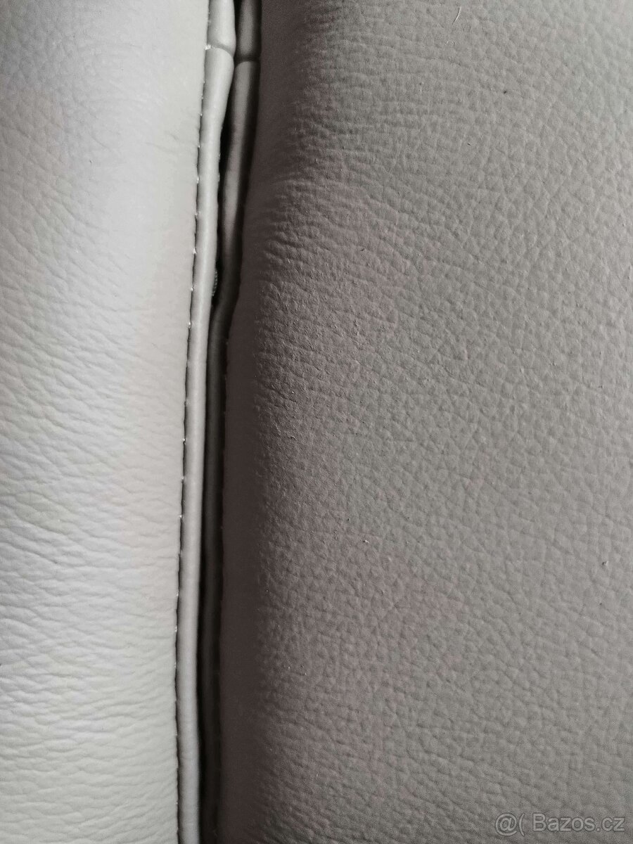 Kožená sedačka šedá - nová (orig zabalená) - 3