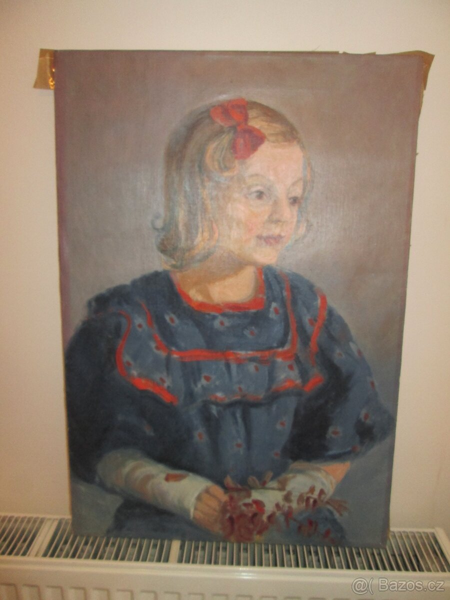 Obraz dívky na plátně - 3