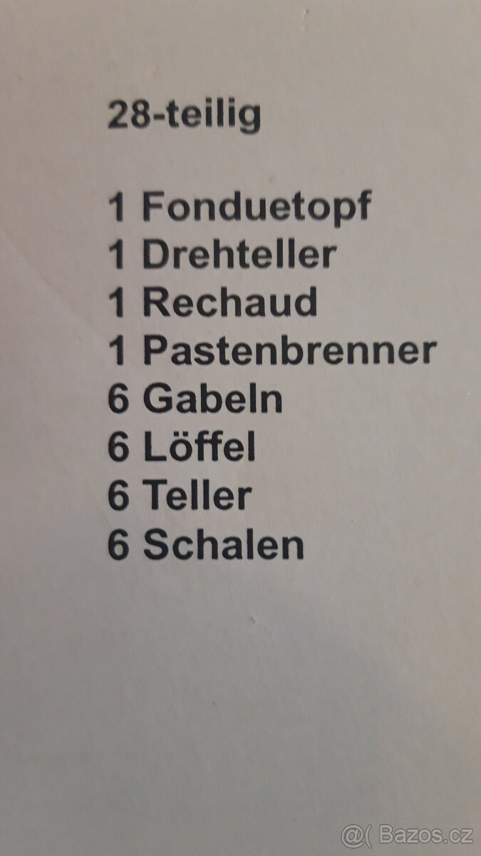 28 dílný set Fondue - 3