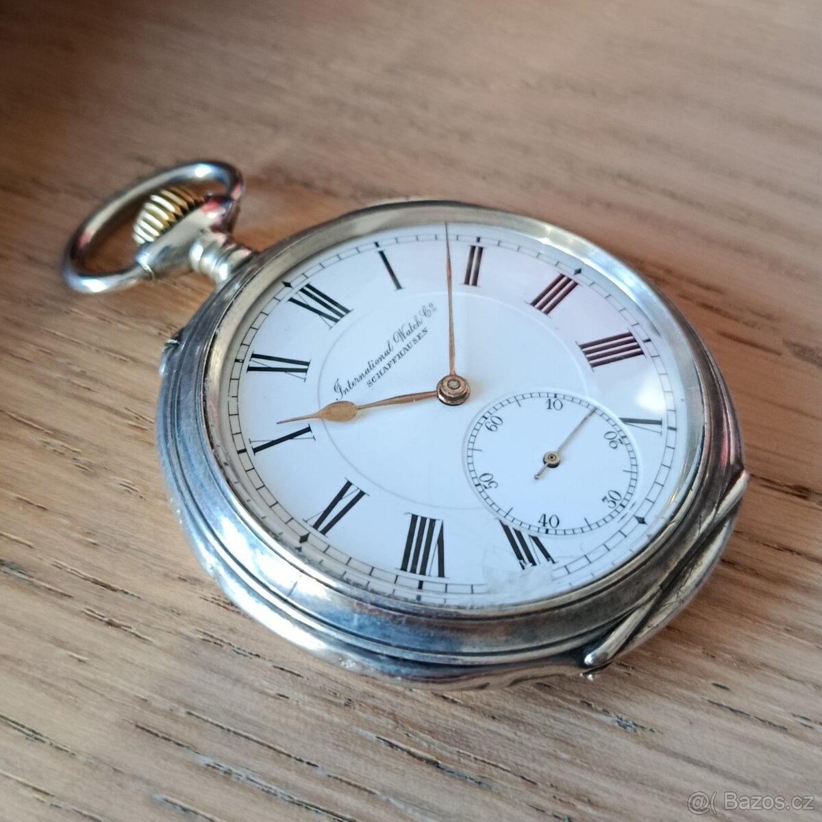 Stříbrné kapesní hodinky IWC SCHAFFHAUSEN - 3