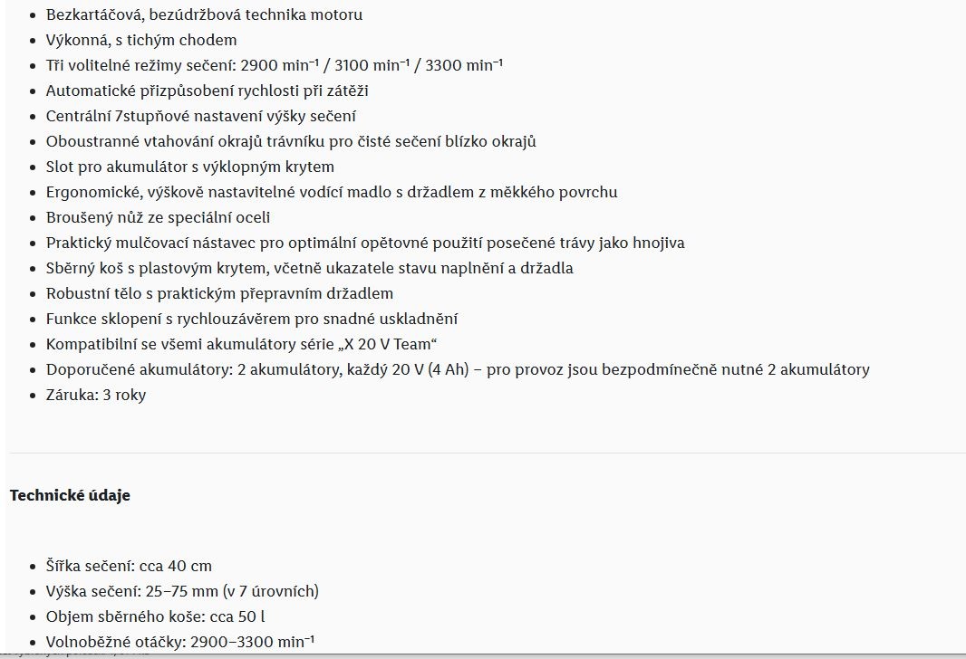 Aku sekačka sleva -40% zár. 3 roky nerozbalená 2 bat - 3