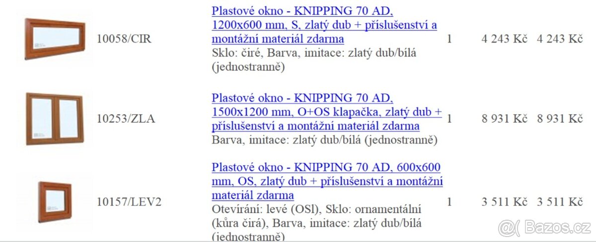 Okna, dveře, sítě do oken - 3